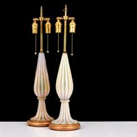 Pair of Murano Lamps, Manner of Archimede Seguso - Sold for $1,250 on 05-02-2020 (Lot 2).jpg
